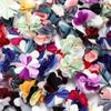 10pcs 2.5cm Cloth Fabric Flower Three Colors Handmade Artificial Flowers For DIY Wedding Party Clothing Headwear Decor Supplies