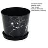 Yousheng Small 6 Inch Planter for Indoor Plants Plastic Flower Pot with Drainage Hole And Saucer for Orchids Violets