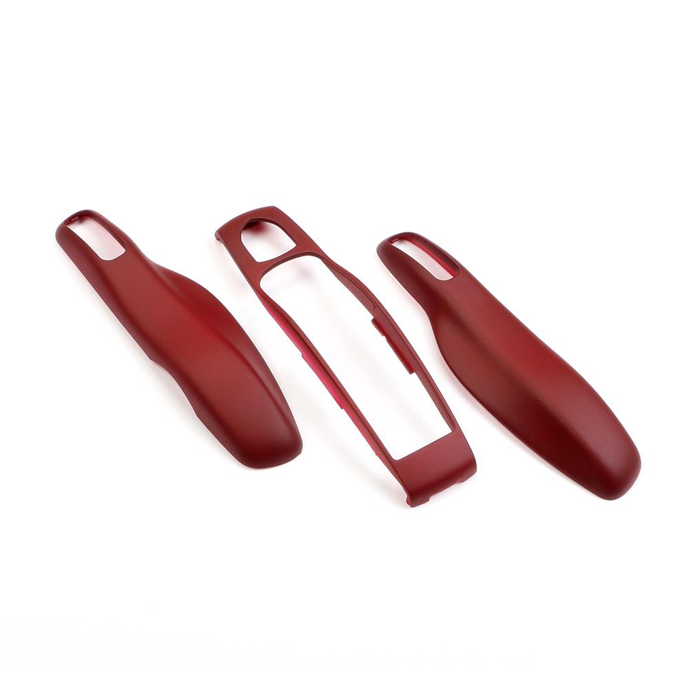 Fits Porsche Key Shell: Bordeaux Red for Cayenne, Macan, 911, Panamera, 718, Taycan