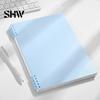 Study Supplies for Classroom A5 Spiral Notebook, Lined /Horizontal Grid/Blank Inner Page, Multifunctional Writing Pad Morandi Solid Color Cover