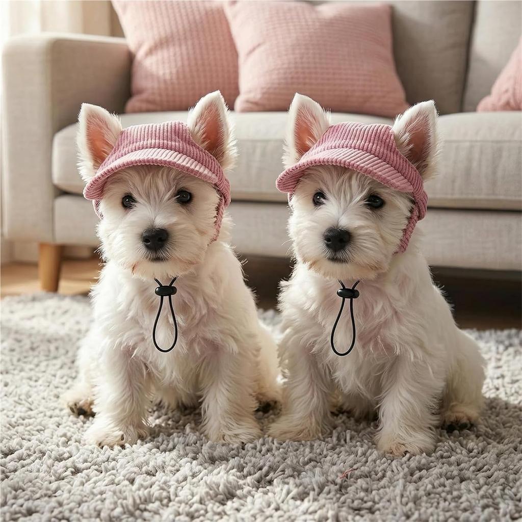 Dog Baseball Hat, Color Sun Visor Hat for Dogs & Cats, Summer & Fall Beach Headwear for Puppies & Kittens, Outdoor Sun Protection