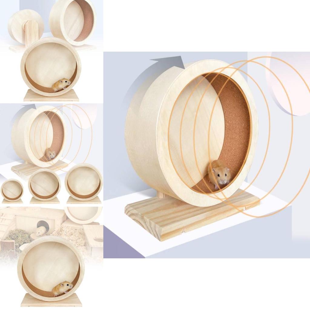 Wholesale Hamster Wooden Quiet Running Wheel Smooth Silent Exercise Wheel For Hamster Play