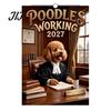 Tier-Hängekalender 2027 Lustiger Hund bei der Arbeit Wandkalender, Jan. 2027-Dez. 12 x Tagesplan-Organizer 8 Zoll Monatsplaner mit