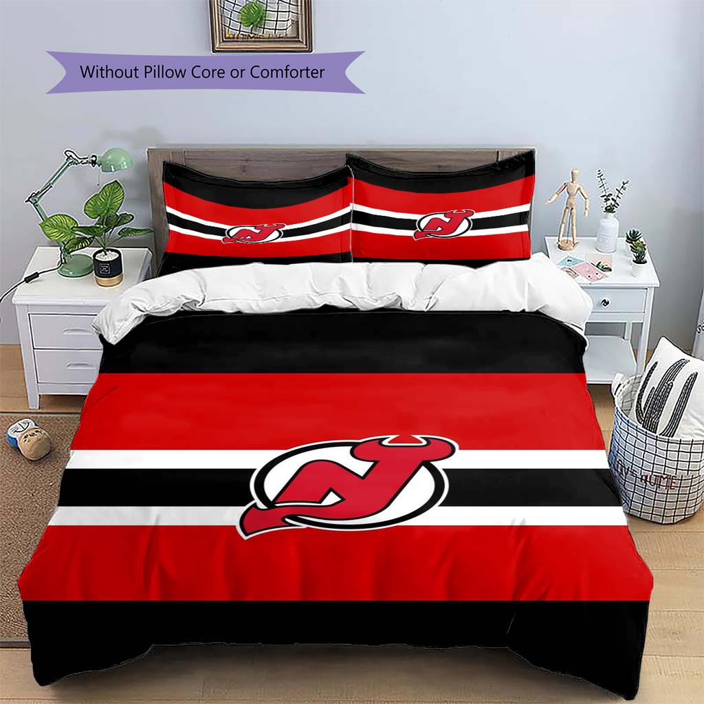 New Jersey Devil Pattern Bedding Set Quilt Cover Pillowcase Home Decor Gift (1 * duvet cover + 2 * pillowcase, without core)