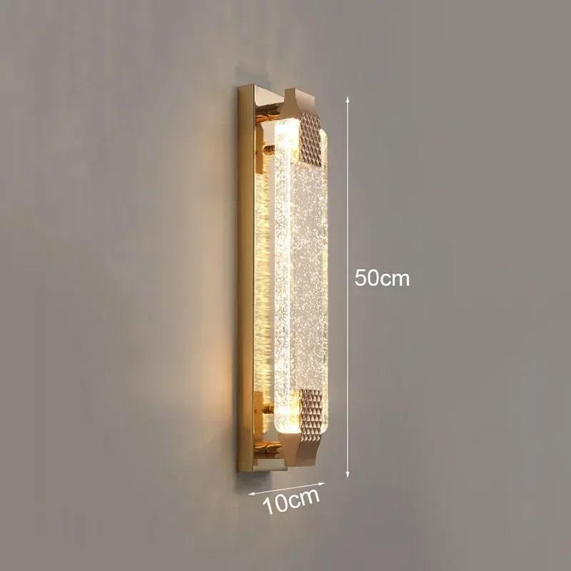 Nordic luxury bubble wall lamp living room bedroom LED crystal lamp TV background decoration modern home lighting fixtures