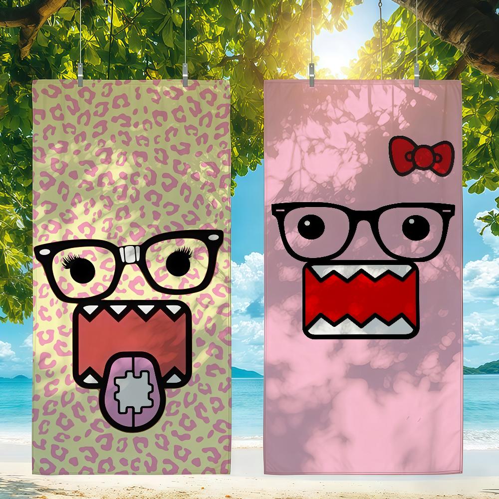 Cartoon D-Domo K-Kun Towel Quick Drying Beach Towels Are Suitable For Swimming Pools Camping Yoga And The Gym