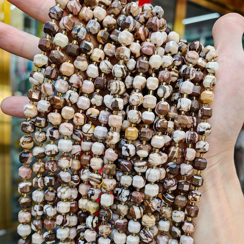 Naturstein Kristall facettierte Würfelperlen - 5,5mm, 7mm & 9mm Größen
