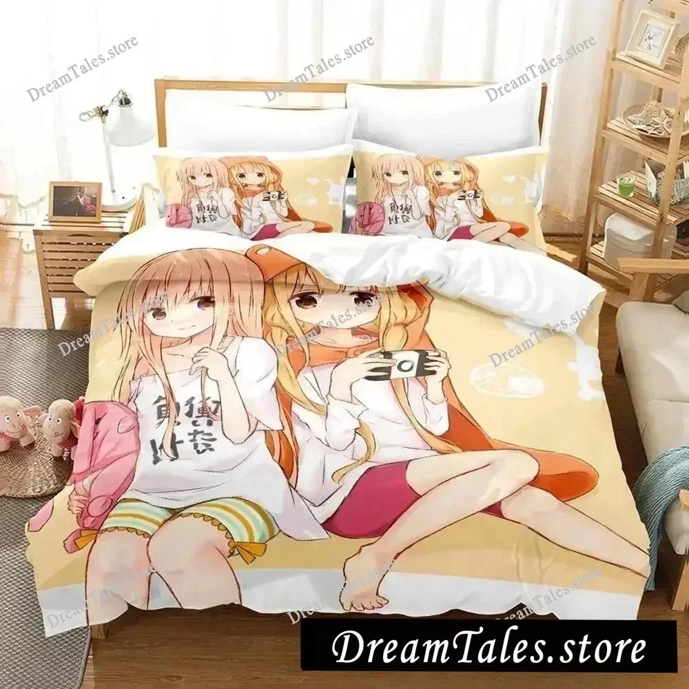 3D Printed Anime Himouto! Umaru-chan Bedding Set Duvet Cover Bedroom Comforter Single Twin King _Size Quilt Cover Home Textiles9