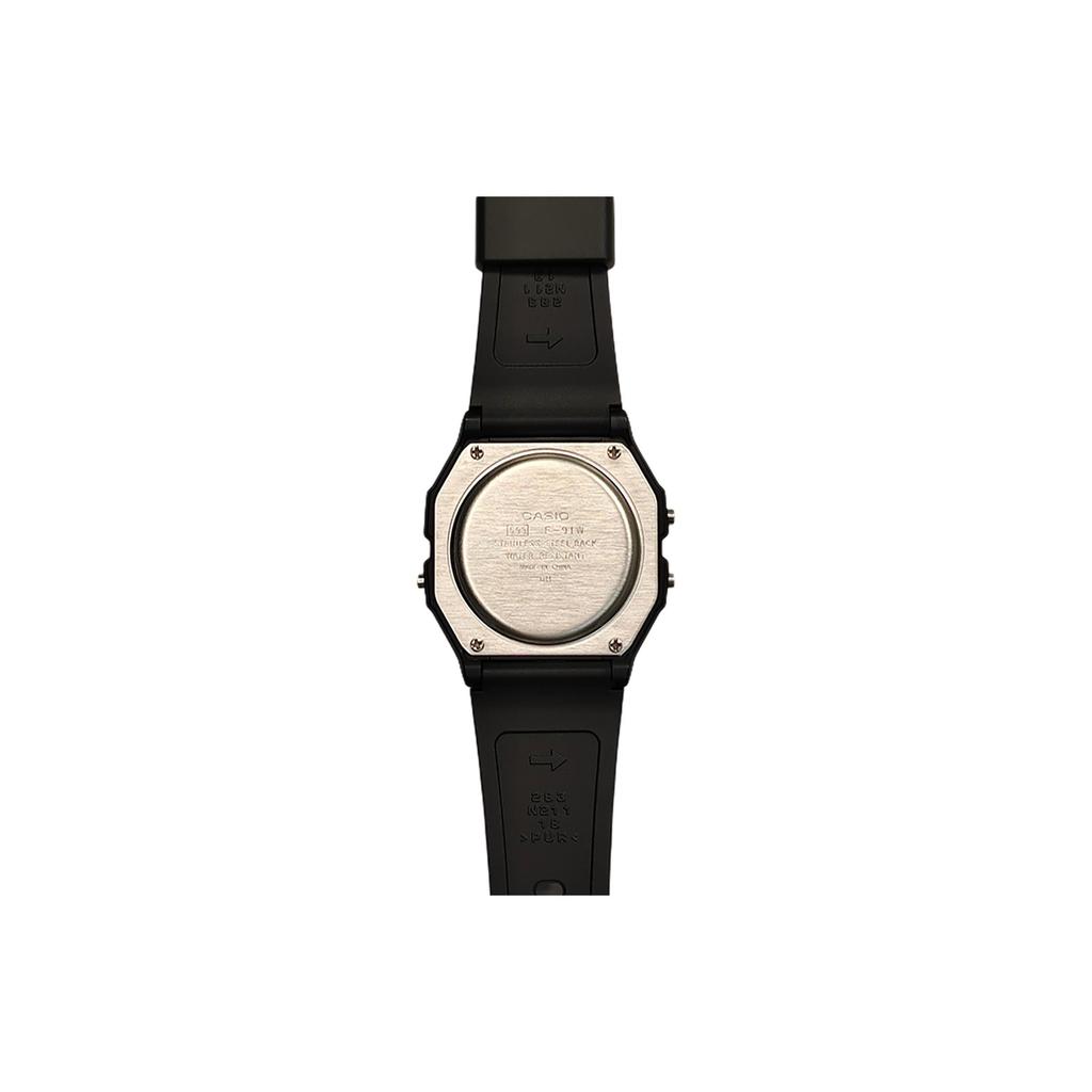CASIO Custom Collection Quartz Movement Resin Strap Watch Men's Watches Black Dial F-91W-1(Watch5--Midnight)