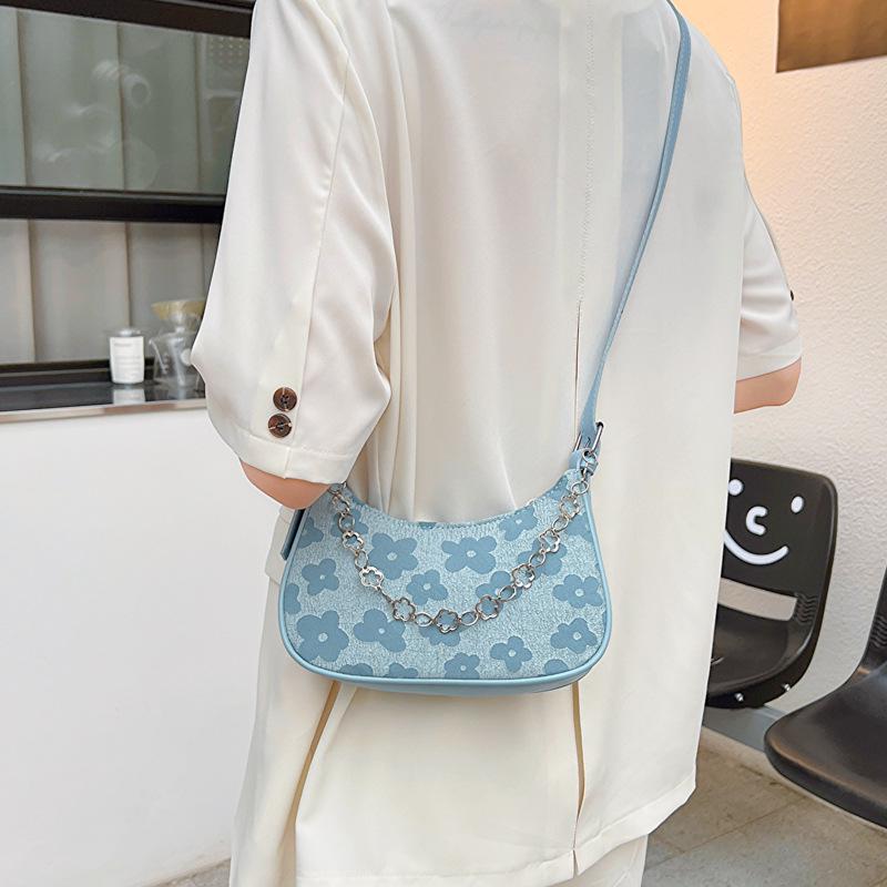 Women's 2023 Trendy Retro Crossbody Baguette Bag – Lace Knit Fabric