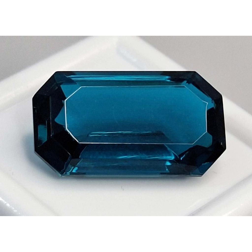 Natural Indicolite Tourmaline Blue Emerald Cut 10-12 Ct Fabulous Loose Gemstone
