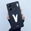 For Xiaomi Redmi Note 14 5G Cover Case Lucky Initial Letter Couple Silicone Soft Matte Phone Bumper for Redmi Note14 5G Casing