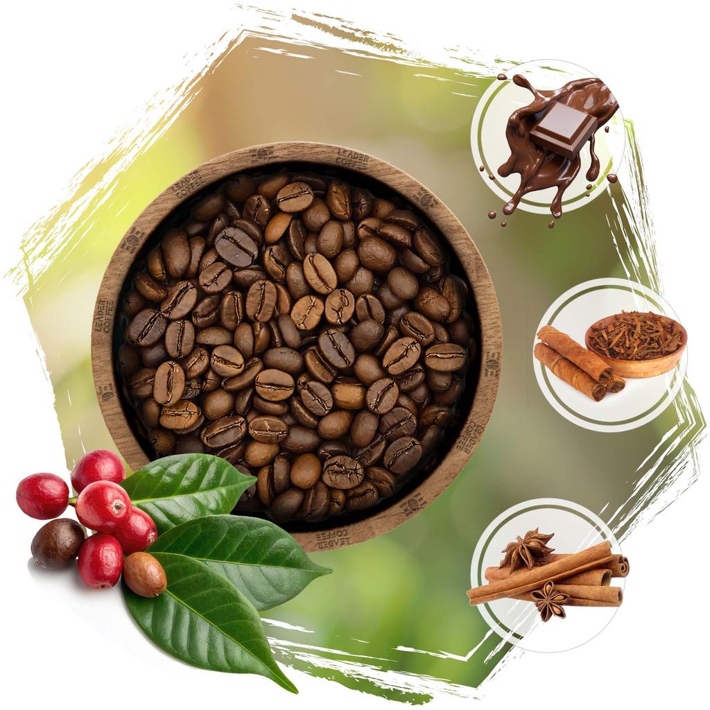 Kawa ziarnista india monsoon malabar aa 1kg x2 świeżo palona arabica 100% cafeiere