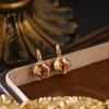 Elegant Blue Zirconia Rose-Cut Ear Hooks: Versatile Niche Design Earrings for Women