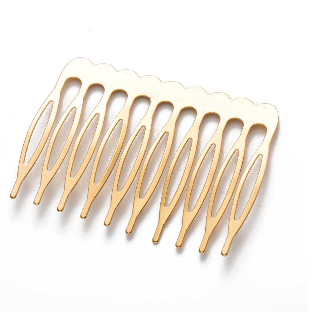 10pcs 5/8/10/12/18/22 Dents Métal Cheveux Côté Clip Peigne Épingles à Cheveux Pour Femmes Mariage Voile Nuptial Coiffure Artisanat Outil de Fabrication de Bijoux