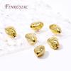 18K Gold Plated Irregular Stone Shape Spacer Beads Bracelet Beads High Quality Jewelry Making DIY Necklace Earrings Accessories