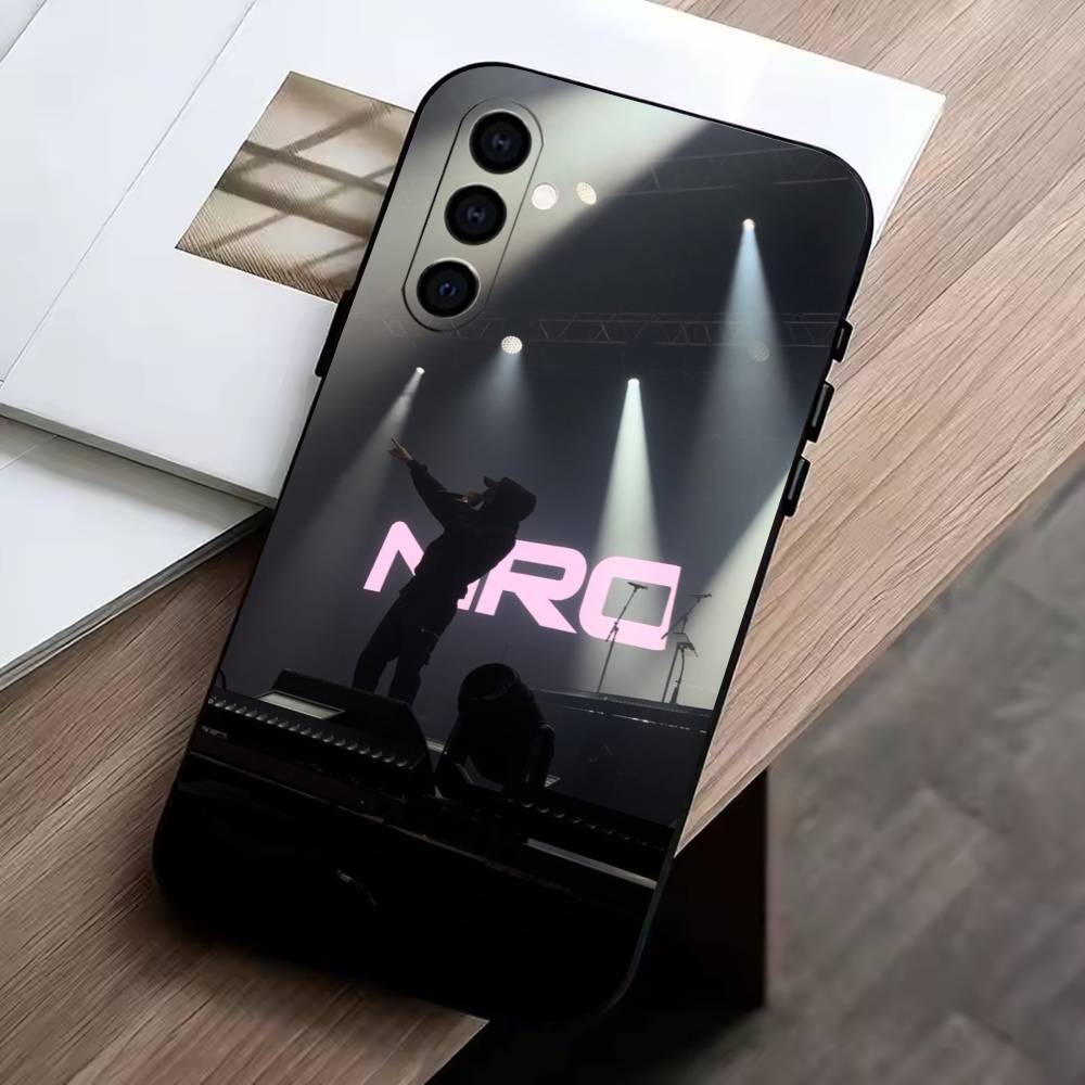Singer N-NIRO Phone Case Black Silicone Soft For Samsung Galaxy A73,A72,A71,A70,A53,A52,A51