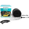Filet pour bassin à koï - alpinereach - 8,5m x 9m - noir - résistant aux uv - protection contre prédateurs