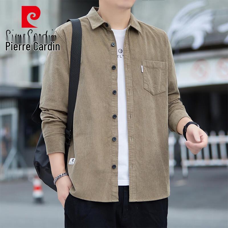 Pierre Cardin Men's Long-Sleeve Solid Casual Shirt