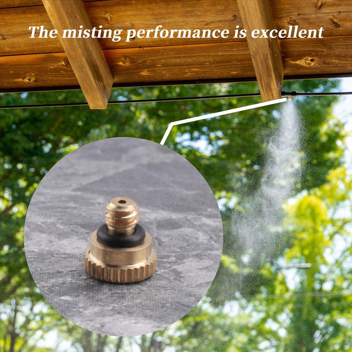 

BHBL 20Pcs Brass Misting Nozzles for Cooling System 0.012 Inch(0.3 mm) Water Nozzle Sprinklers Misting Cooling China Mainland