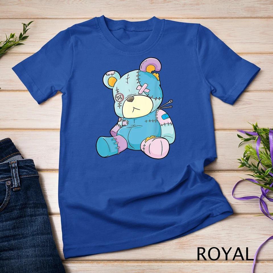 Pastel Goth Teddy Bear Nu Goth Menhera Kawaii Anime Unisex T-shirt 9 S