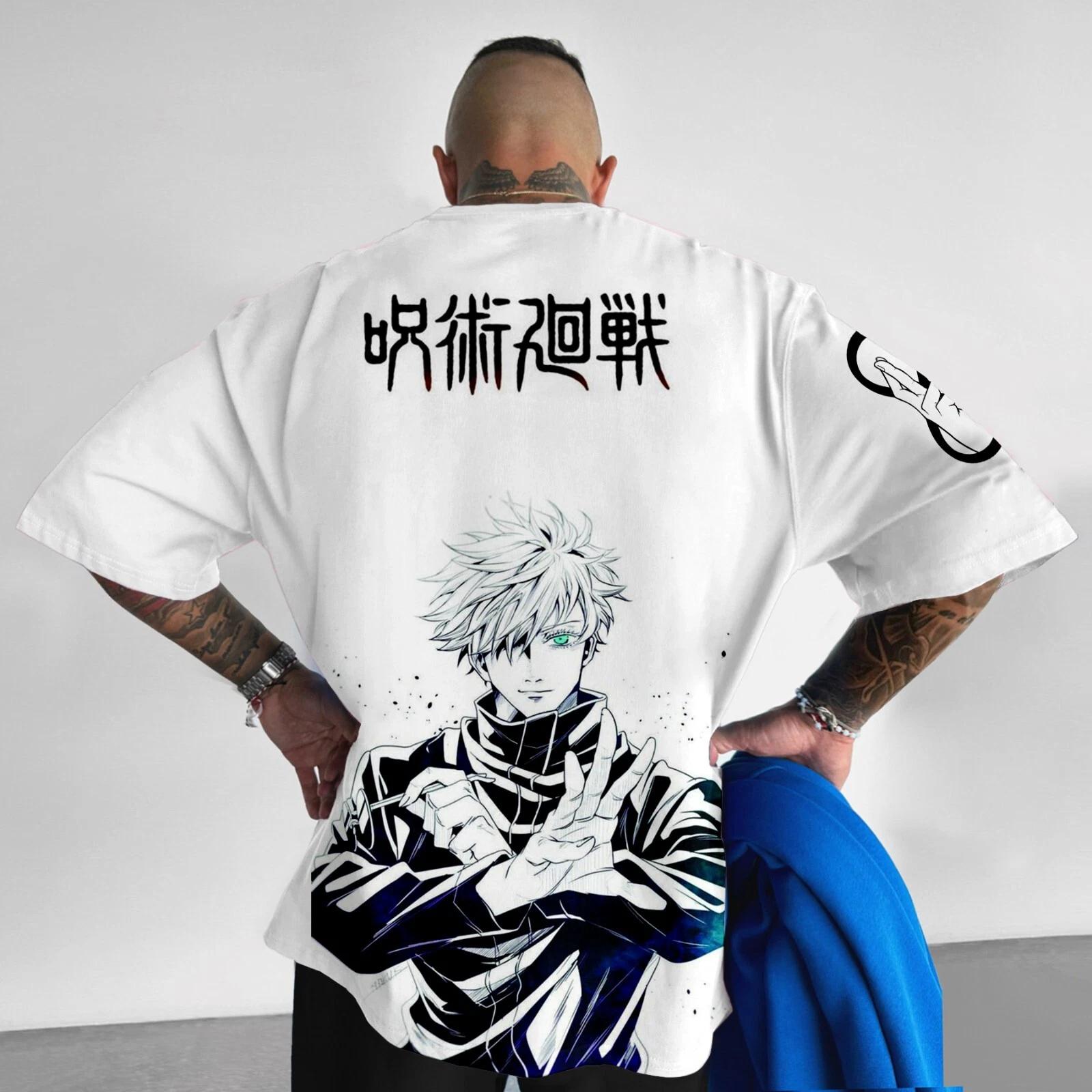 

Jujutsu Kaisen Anime Manga T-Shirt Tee Short Sleeve Costumes Polyester Unisex XL