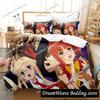 Anime Okami-san and Her Seven Companions Bedding Set Duvet Cover Bed Set Quilt Cover Pillowcase Comforter King Queen Size