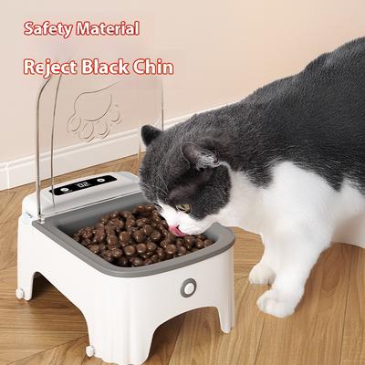 Comedero Automático para Gatos y Perros Abre la Tapa Automáticamente y Temporiza el Bol para Gatos Utensilios para Comida de Mascotas Gato Comida de Gato Bol para Mascotas