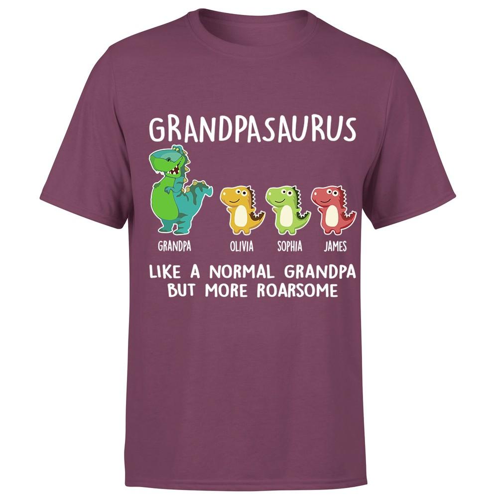 This Grandpa Belongs To Personalized T Shirt For Grandpa Gift For Dad OrP1A 2XL