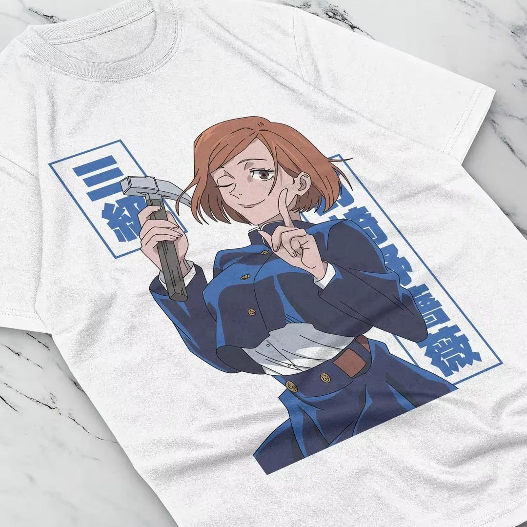 

Jujutsu Kaisen Anime Kugisaki Nobara Printed Tshirt Unisexs and Womens Tshirt Unisexs Top Sports Tshirt 2026 Summer New Tee 4XL