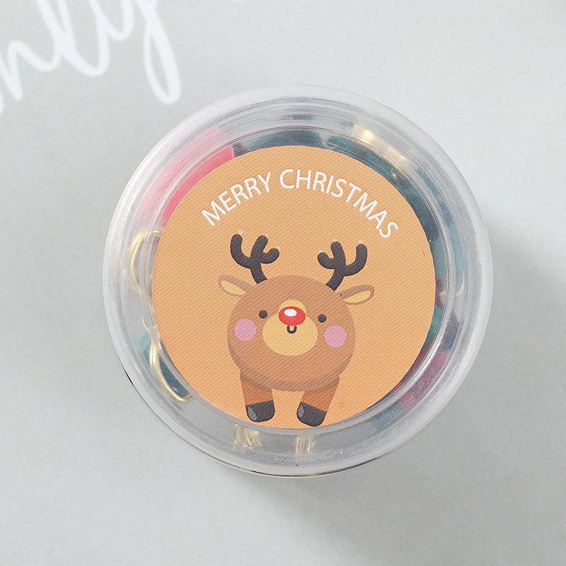 Red & Green Creative Christmas Paper Clip Gift Set with Golden Earth Display Box