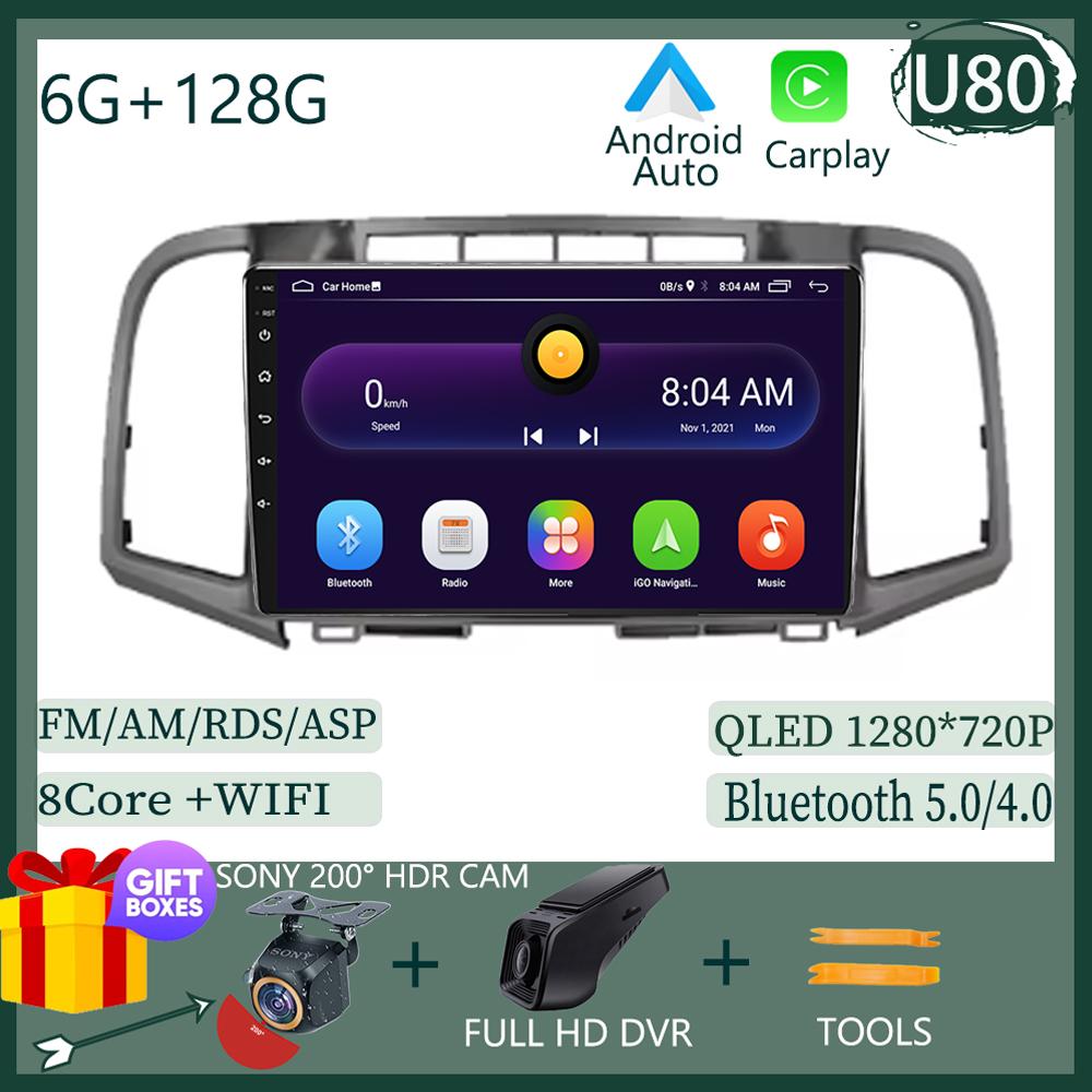 Android 14 Carplay Car Radio For Toyota Venza 2008 - 2016 Multimedia Video Player Navigation GPS Stereo 2Din DVD Head Unit Auto