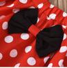 European & American Style Short-Sleeve Top, Polka Dot Overall Skirt, Headband Princess Set for Kids