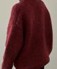 WIOE Overfit Knit Cardigan_Red
