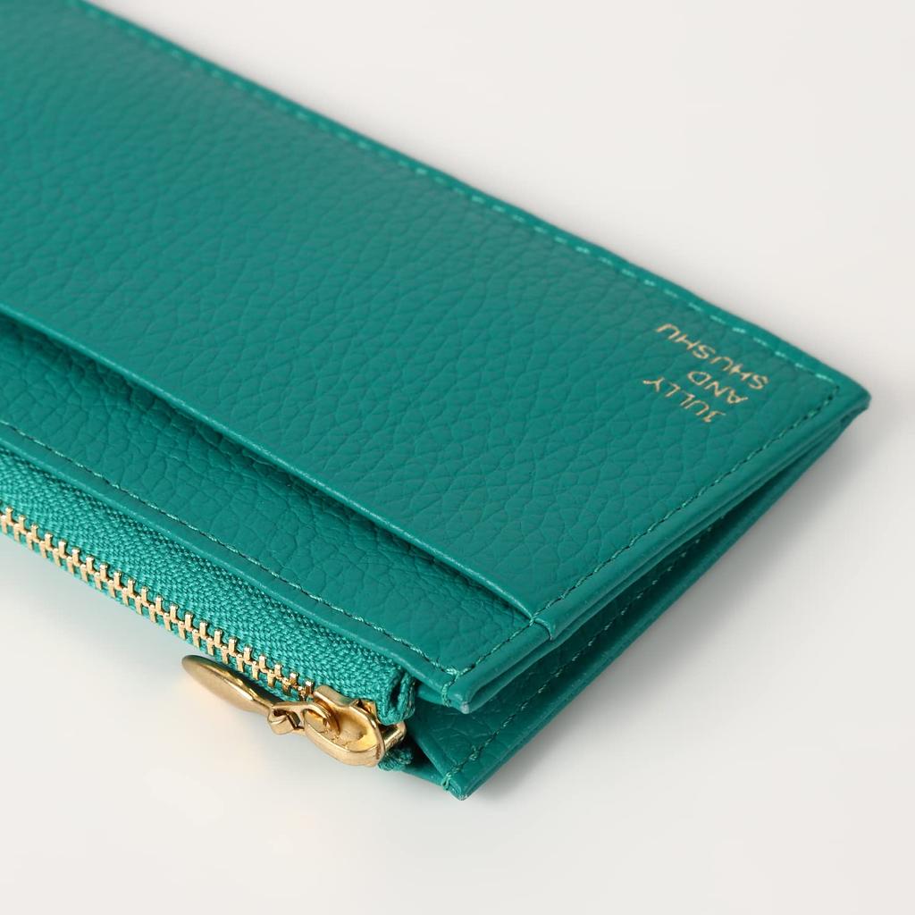 UND Kartenetui Fragmentetui Bargeldlos Italienisches Leder Geschenk IC-Karte Ausweishülle Watermelon [JULLY SHUSHU] DR2-CC (Smaragd)