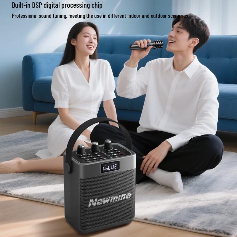 Newmine K519 Portable Bluetooth Karaoke Speaker CN plug (adapter included)