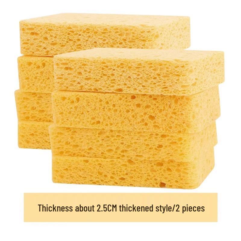 Natural Wood Pulp Nano Sponge for Durable Dishwashing and Oil Removal