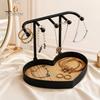 Jewelry Box for Long And Short Necklaces Organizer Stand, Love Partition Tray Design, Non-Slip Wear-Resistant Multi-Hanging Hanger, Necklace