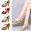Latin Dance Shoes 7cm Suede Sole Dance Shoes Salsa Tango Dance Shoes