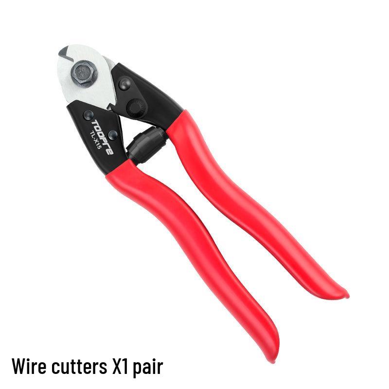 TOOPRE Multi-Function Steel Wire Cutter for Mountain Bike Brake and Shift Cables красный