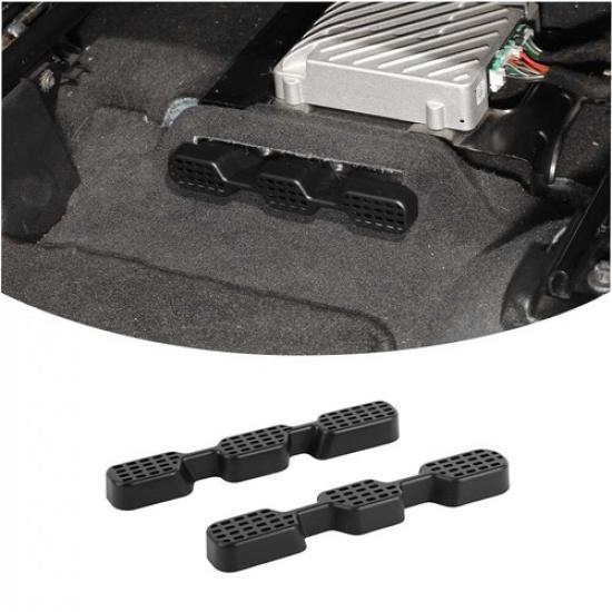 

2x Under Seat Air Fan Vent Bezel Protector Accessories For Dodge Ram 1500 2018+