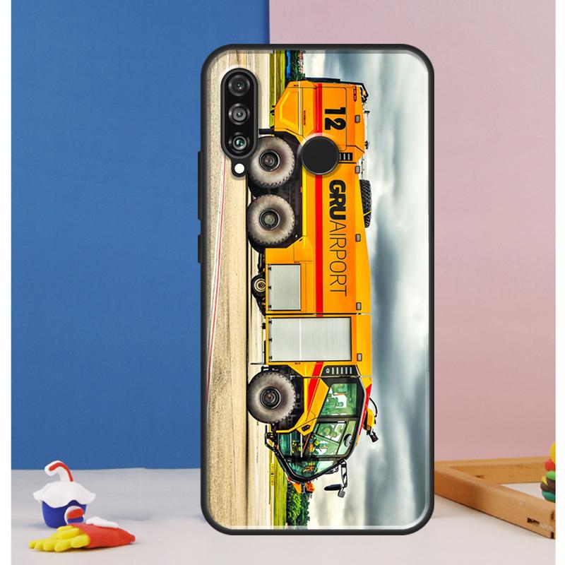 Fire Truck Case For Huawei Nova 12s 7i 8i 11i 12i 9 10 SE Y73 Y90 Y70 Y72 Y61 Y91 P30 P40 Lite P60 Pro