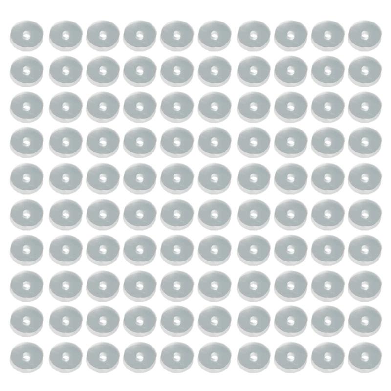 100pcs Stabilizer Earrings Backings Clear Silicone Earrings Back Stopper Practical Healing Discs Pads for Ear Support