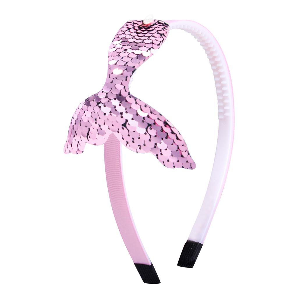Mermaid Headbands for Girls Fish Tail Hair Band for Women White Headbands Seashell Ocean Mermaid Party Decorations Gifts