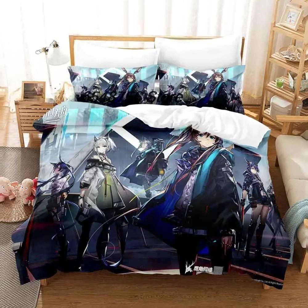 New Arknights Bedding Set Single Twin Full Queen King Size Bed Set Adult Kid Bedroom Duvet Cover Sets 3D Anime Bed Sheet Set