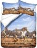 Cartoon Microfiber Duvet Duvet Cover With Horse Unicorn Pattern, Men And Boys Horse Zipper Duvet Cover With Pillowcase 50x75cm