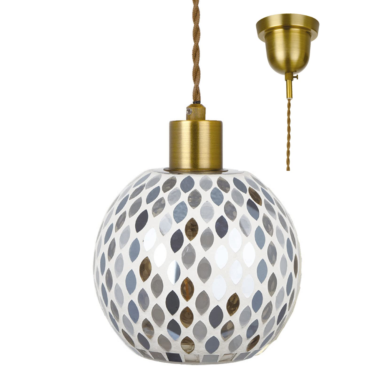 

Подвесной светильник Kishima Leftia, Сине-серый, 1 плафон, GEM-6972