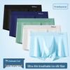 Maoren Men's Ice Silk Antibacterial Boxer Briefs 5-Pack