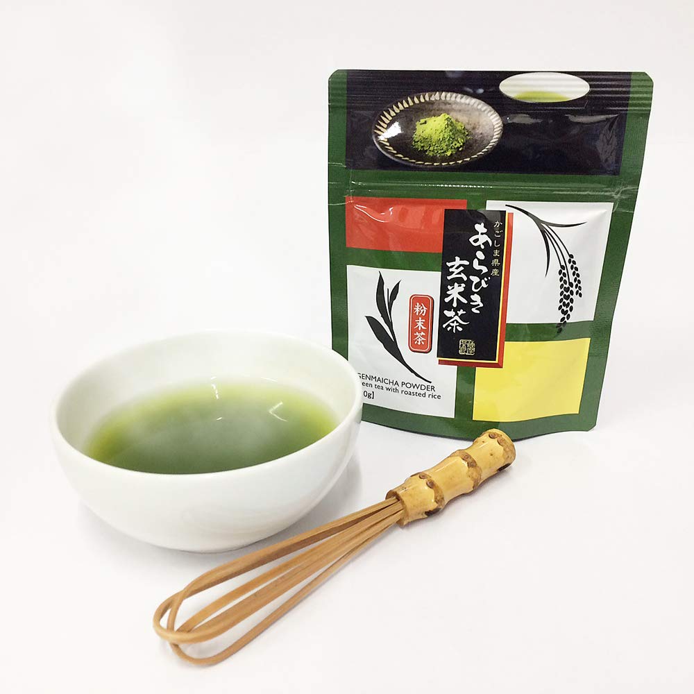 Wakoen Matcha Genmai and Hojicha Powder Bag Tasting Set Kagoshima Tea Powdered Green Powdered Brown Roasted Instant Cold Genmai Brown Rice Matcha