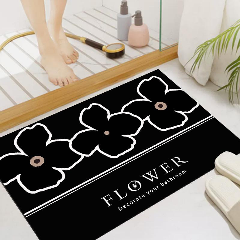 Diatom Mud Bathroom Mat: Soft, Absorbent, Non-Slip, Quick-Drying Custom Foot Mat
